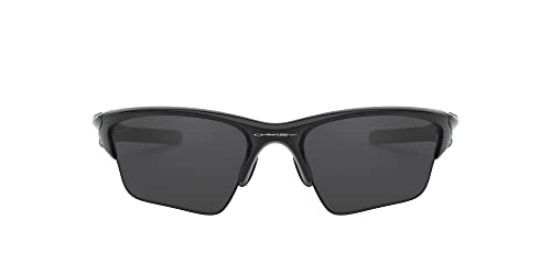 Oakley Men's OO9154 Half Jacket 2.0 XL Rectangular Sunglasses, Polished Black/Black Iridium, 62 mm + 1