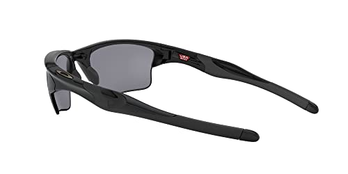 Oakley Men's OO9154 Half Jacket 2.0 XL Rectangular Sunglasses, Polished Black/Black Iridium, 62 mm + 1