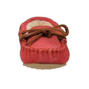 Minnetonka Cassie Slippers for Kids Hot Pink 4 M