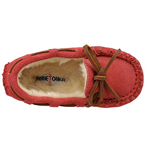 Minnetonka Cassie Slippers for Kids Hot Pink 4 M