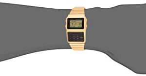 Casio #DBC611G-1D Men's Gold Tone 25 Memory Calculator Databank Watch