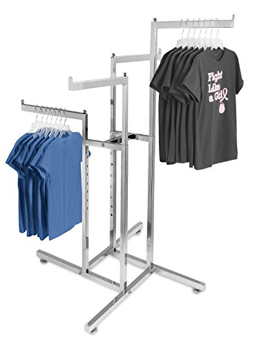 Straight Arm Clothes Rack - 4 Way- ULINE