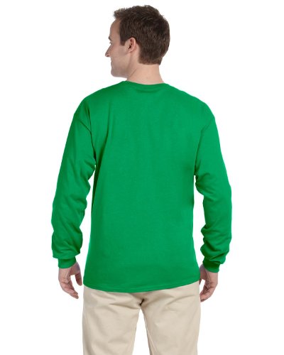 Fruit of the Loom Adult 5 oz. HD Cotton™ Long-Sleeve T-Shirt XL KELLY