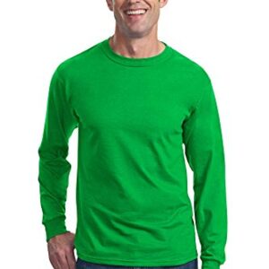 Fruit of the Loom Adult 5 oz. HD Cotton™ Long-Sleeve T-Shirt XL KELLY