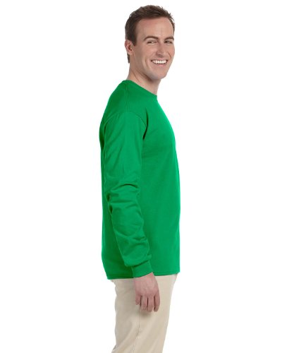 Fruit of the Loom Adult 5 oz. HD Cotton™ Long-Sleeve T-Shirt XL KELLY