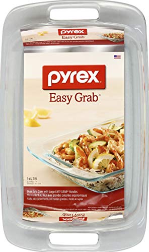 Pyrex Easy Grab 3-Quart Oblong Glass Bakeware Dish