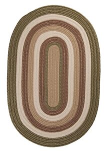 colonial mills brooklyn braided rug, 4' x 6', moss