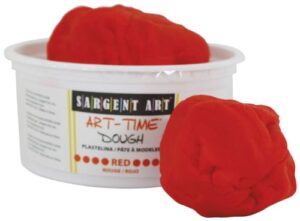 sargent art 85-3120 1-pound art-time dough, red