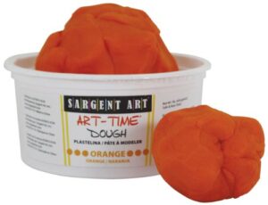sargent art 85-3114 1-pound art-time dough, orange