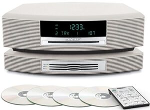wave® music system iii with multi-cd changer - platinum white