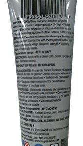 Super Lube 92003 Silicone Lubricating Grease with PTFE, 3 oz Tube, Translucent White