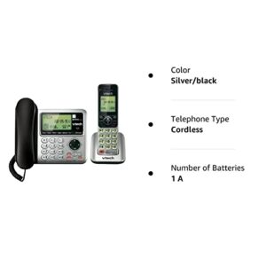 VTech CS6649 Expandable Corded/Cordless Phone System with Answering System-Caller ID/Call Waiting & Handset/Base Speakerphones