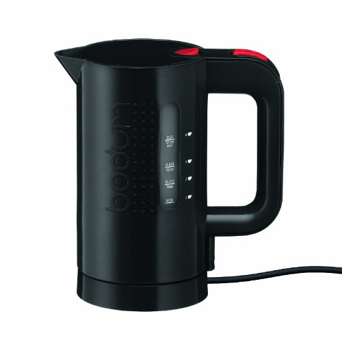 Bodum - 11451-01US Bodum Bistro Electric Water Kettle, Plastic, 17 Ounce, .5 Liter, Black