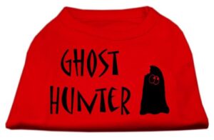 mirage pet products ghost hunter screen print shirt red with black lettering xl (16)