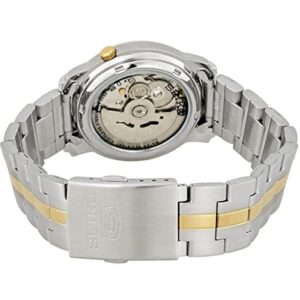 Seiko 5 #SNKL84 Men's Two Tone Stainless Steel White Dial Automatic Watch by Seiko Watches