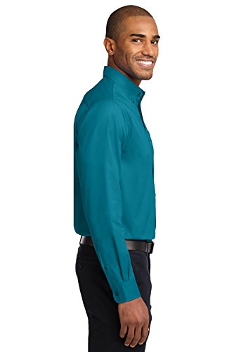 Port Authority Long Sleeve Easy Care Shirt L Teal Green