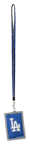 MLB Los Angeles Dodgers Beaded Lanyard with Nylon Wallet