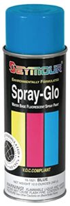 seymour 16-1621 spray-glo water base paints, fluorescent blue 12 ounce (pack of 1)