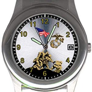 MilitaryBest United States Marine Corps Stainless Iwo Jima Watch