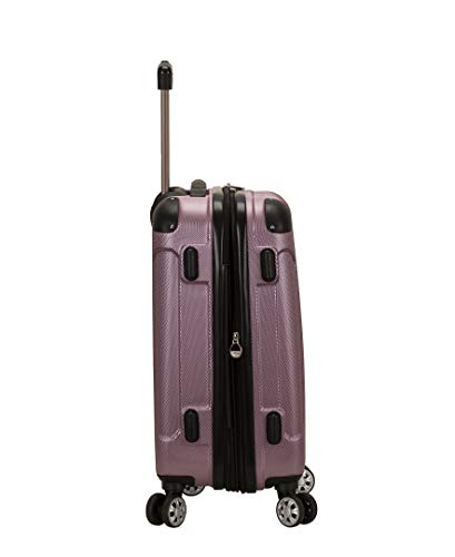 Rockland London Hardside Spinner Wheel Luggage, Pink, 3-Piece Set (20/24/28)