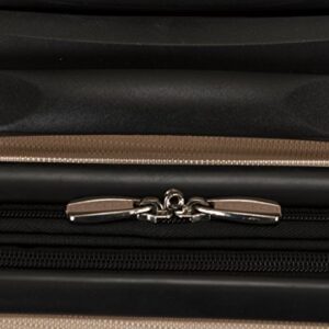 Rockland London Hardside Spinner Wheel Luggage, Champagne, 3-Piece Set (20/24/28)