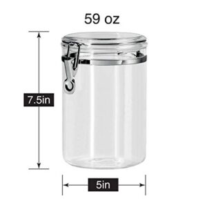 Oggi Food Storage Container, 59-Ounce, Clear