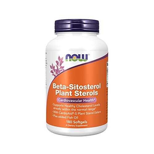 NOW Supplements, Beta-Sitosterol Plant Sterols with CardioAid®-S Plant Sterol Esters and Added Fish Oil, 180 Softgels