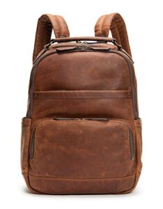 frye logan backpack backpack cognac antique pull up one size