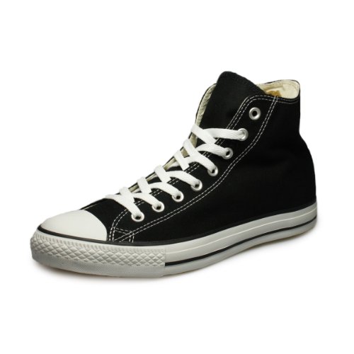 Converse Chuck Taylor All Star Canvas High Top,Black/White, 9 Women/7 Men