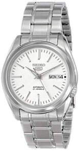 seiko men's year-round automatic watch with stainless steel strap, silver, 20 (model: snkl41k1)