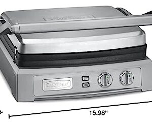 Cuisinart GR-150P1 Deluxe Electric Griddler, Stainless Steel