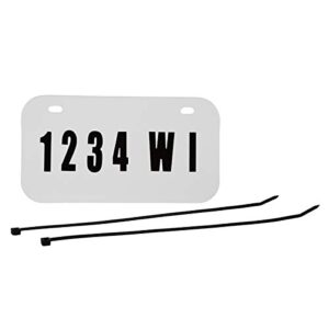 raider fs-12000-1 atv/utv wisconsin license plate kit with numbers and letters included (7.5 in x 4 in)
