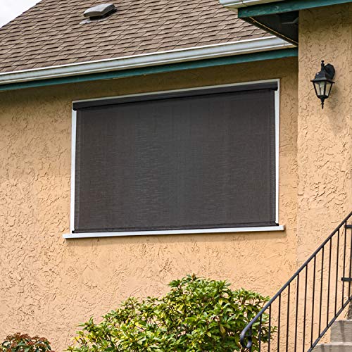 Keystone Fabrics E70.108.60 Premium Outdoor Sun Shade, 10' Wide x 8' Drop, Kona