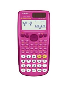casio fx-300es plus scientific calculator, pink