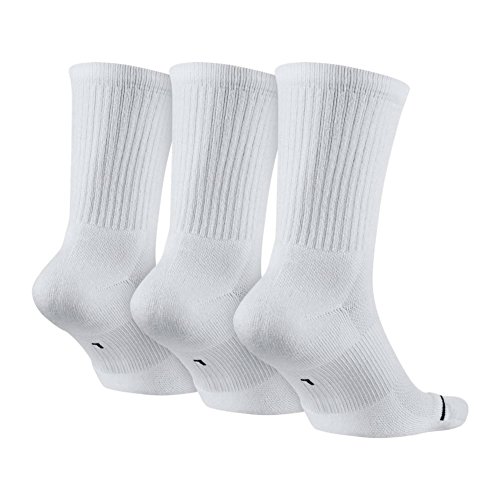 JORDAN JORDAN JUMPMAN CREW 3PPK SOCKS WHITE WHITE BLACK SIZE L