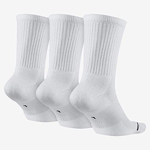 JORDAN JORDAN JUMPMAN CREW 3PPK SOCKS WHITE WHITE BLACK SIZE L