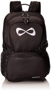 black classic backpack - white logo