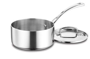 cuisinart french classic tri-ply stainless 2-quart saucepot with cover
