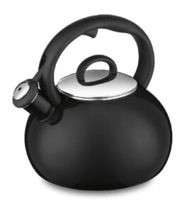 cuisinart ctk-eos17bk aura 2-quart enamel teakettle, make 2-quarts of boiling water in this classic tea kettle, black