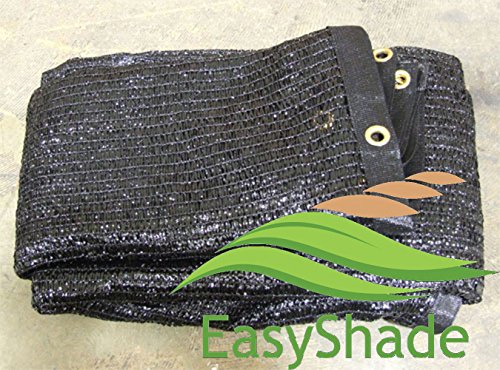 EasyShade 50% Black Shade Cloth Taped Edge with Grommets UV 12ft x 8ft