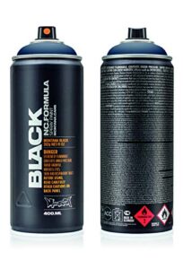 montana cans montana black 400ml color, dark indigo spray paint, 400_ml