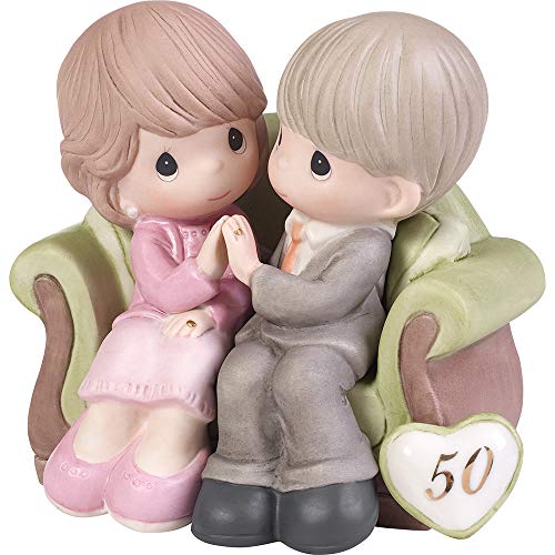 Precious Moments, Through The Years - 50th Anniversary, Bisque Porcelain Figurine, 123021