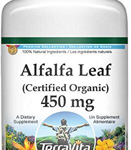 Alfalfa Leaf (Certified Organic) - 450 mg (100 Capsules, ZIN: 517563)