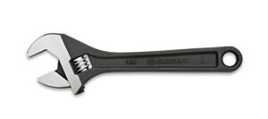 crescent 4" adjustable black oxide wrench - carded - at24vs