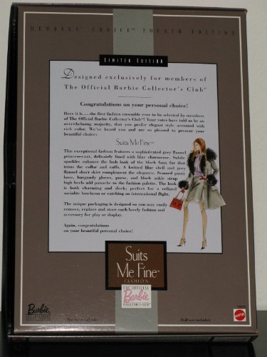 The Official Barbie Collector's Club: 1999 Limited Edition "Suits Me Fine" Fashion