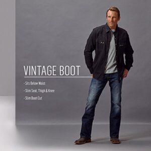 Wrangler mens 20x No. 42 Vintage Boot Cut jeans, Light Blue, 34W x 32L US