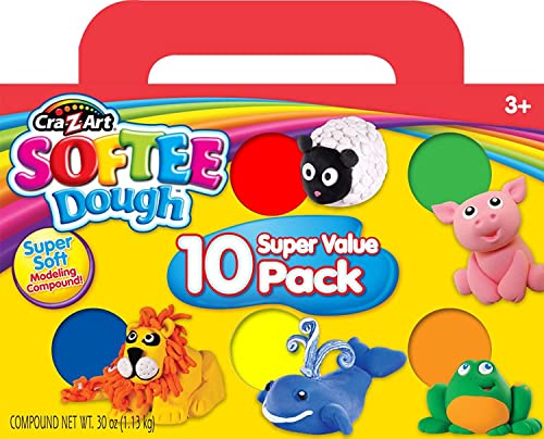 Cra-Z-Art Softee Dough, 10 Pack (13565)