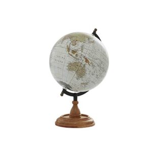 Deco 79 Mango Wood Globe with Wood Base, 9" x 8" x 13", Brown