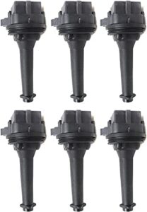 evan fischer ignition coil set compatible with 2003-2006 volvo xc90, fits 2001-2009 volvo s60, fits 2003-2007 volvo xc70, fits 1999-2006 volvo s80, fits 1999-2007 volvo v70