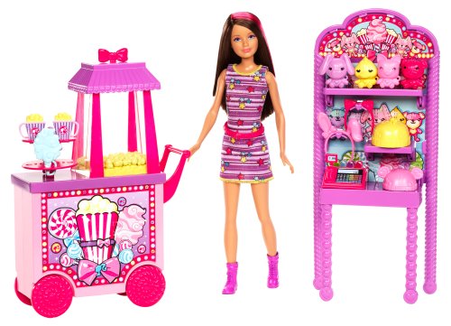 Mattel Barbie Sisters Popcorn and Souvenirs Playset